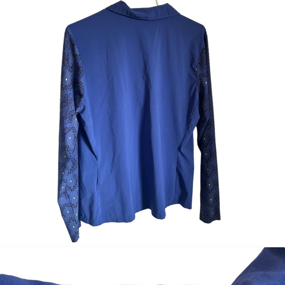 Nike Long Sleeve Collared Golf Top - Picture 3 of 4